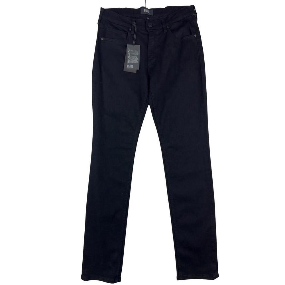 Paige Lennox Transcend Slim Fit Jeans Black Size 29 W | 33 L